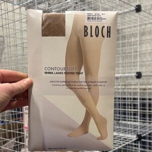 Bloch ContourSoft Adult Tan Footed Tights
